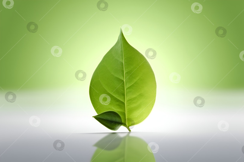 Скачать Зеленые листья дерева на столе. Защита окружающей среды, возобновляемые источники энергии и концепция новой жизни, зеленый бизнес. Маленькое растение на столе. Концепция "Зеленого мира", день Земли. Созданный искусственным интеллектом фотосток Ozero