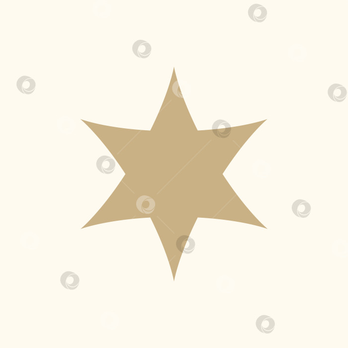 Скачать Еврейская звезда цвета пыли Маген Давид с острыми углами векторная иллюстрация фотосток Ozero