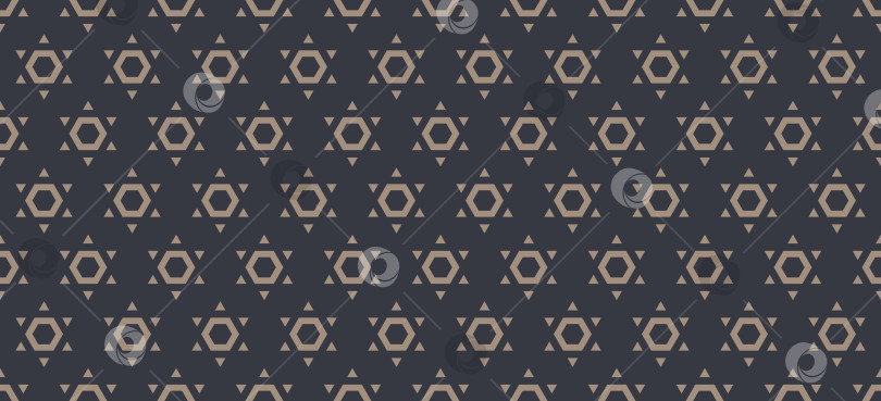 Скачать Современная еврейская звезда Давида из геометрических фигур бесшовный узор векторной иллюстрации на фоне фотосток Ozero