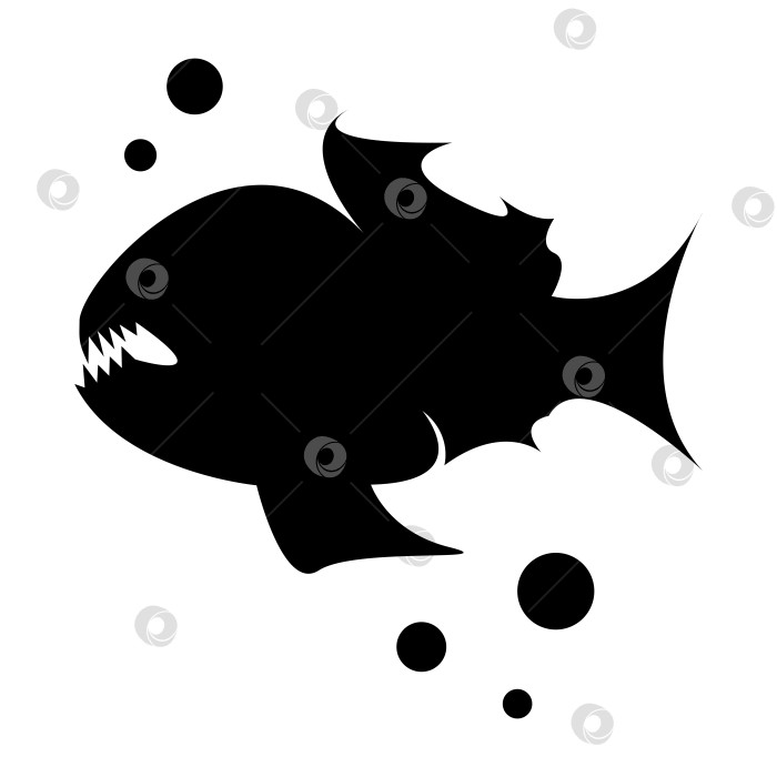 Скачать Иллюстрация рыбы пираньи фотосток Ozero