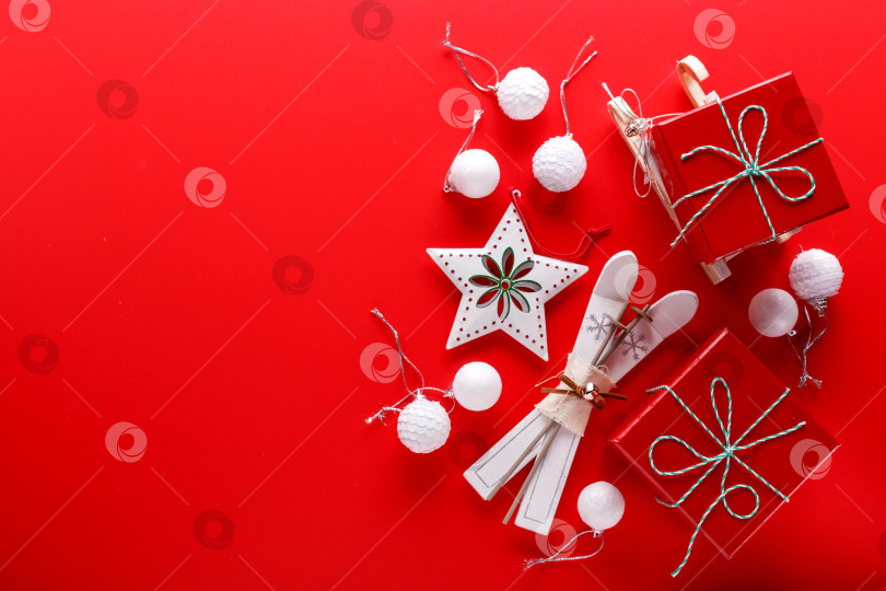 Скачать Рождественские украшения для рождественского праздника. фотосток Ozero