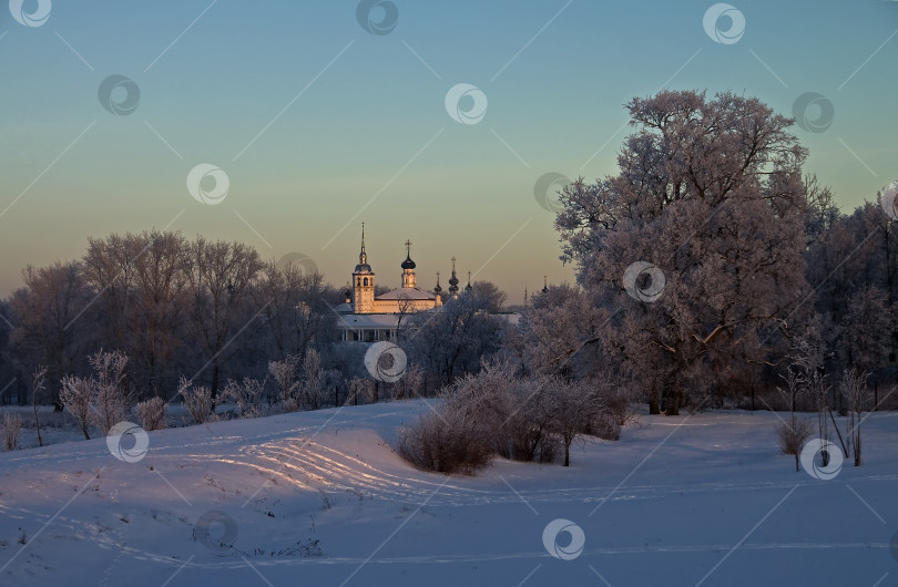 Скачать Зимний закат. фотосток Ozero