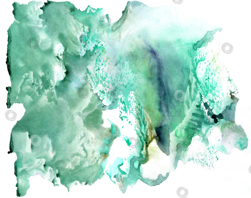 Скачать Акварельно-зеленое огромное пятно для создания фонов и дизайнов фотосток Ozero