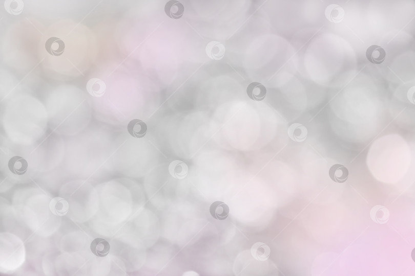 Скачать Абстрактный белый размытый фон боке со светло-серыми пузырьками. фотосток Ozero