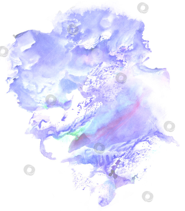 Скачать Абстрактное акварельное пастельно-фиолетовое цветовое пятно для создания фона фотосток Ozero