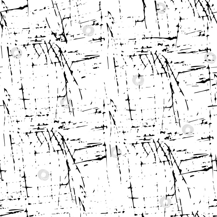 Скачать черно-белый бесшовный узор с неровной текстурой в стиле гранж фотосток Ozero
