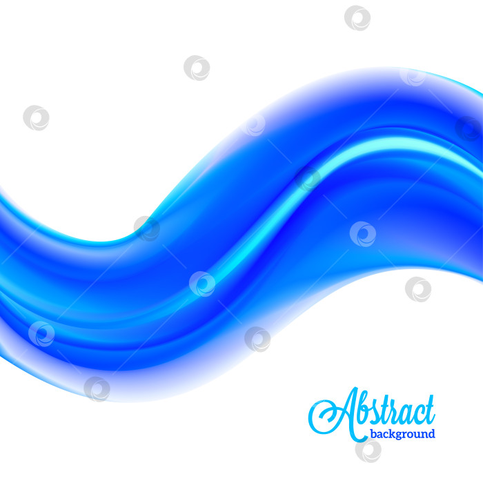 Скачать Абстрактный размытый синий фон потока фотосток Ozero