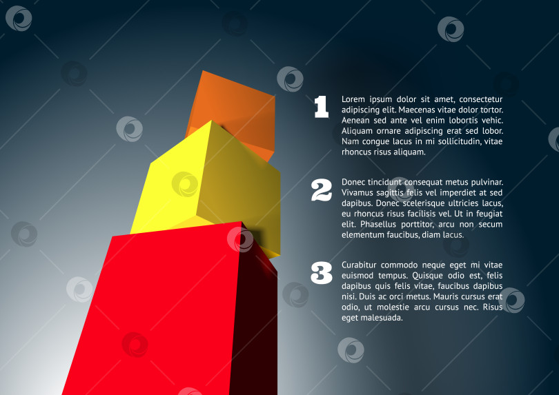 Скачать Инфографика с трехмерной кубической пирамидой фотосток Ozero