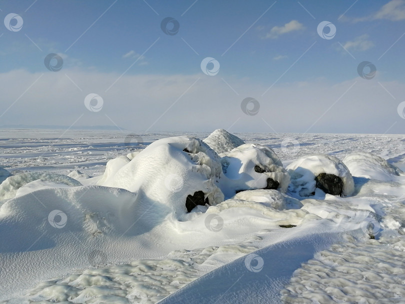 Скачать Замёрзшее Японское море зимой фотосток Ozero