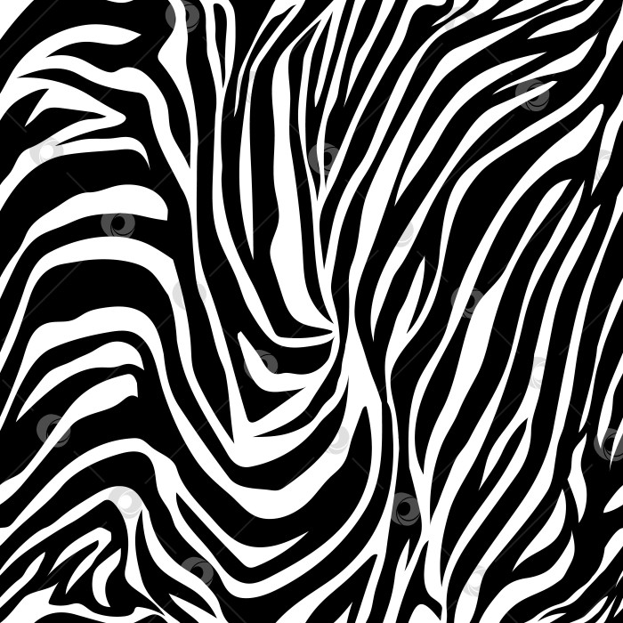 Скачать Нарисованный вручную бесшовный узор из кожи зебры в стиле ретро фотосток Ozero