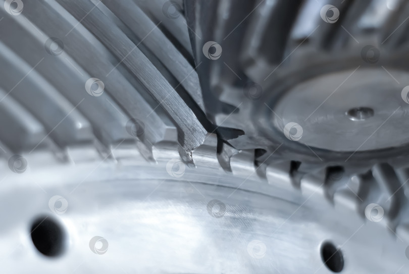 Скачать промышленный фон - спиральная коническая зубчатая передача фотосток Ozero