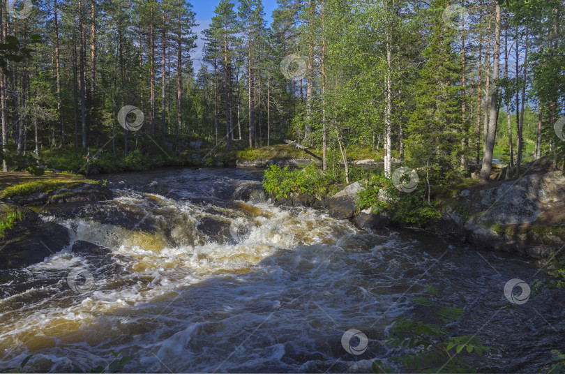 Скачать Вид на речные пороги. фотосток Ozero