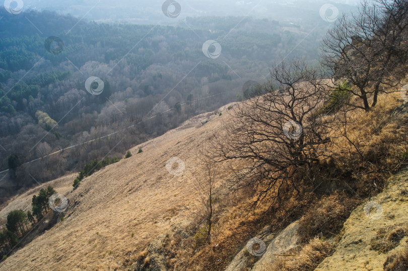 Скачать Вид со склона холма фотосток Ozero