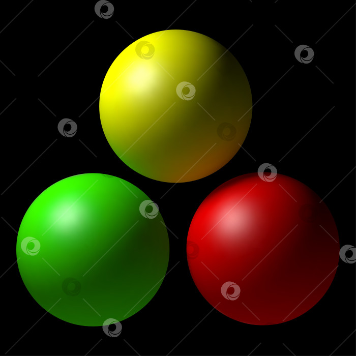 Скачать Набор разноцветных шариков фотосток Ozero
