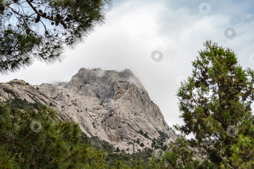 Скачать Горная вершина Коба-Кая в Крыму на побережье Черного моря фотосток Ozero