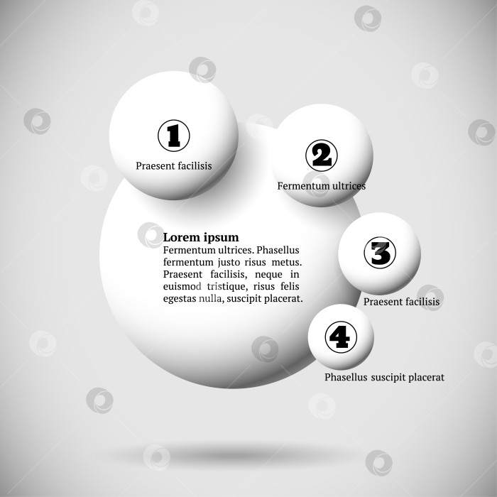 Скачать Инфографика с группой летающих шаров фотосток Ozero