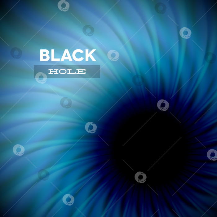 Скачать Черная дыра и волнистые лучи фотосток Ozero