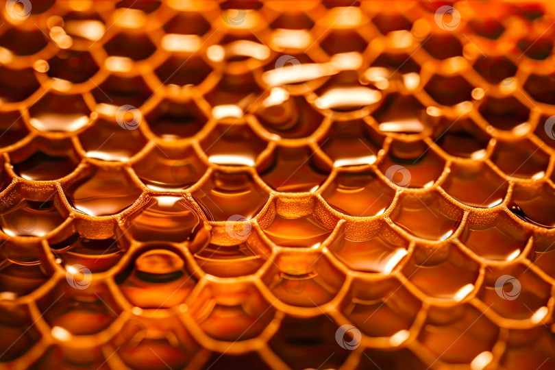 Скачать Золотистый фон в виде пчелиных сот Nat5ural фотосток Ozero