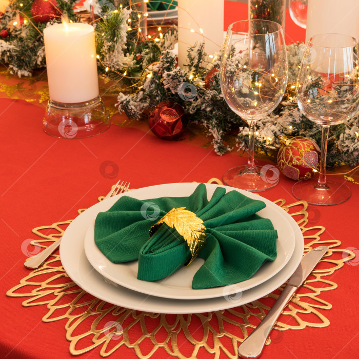 Скачать украшение рождественского стола фотосток Ozero