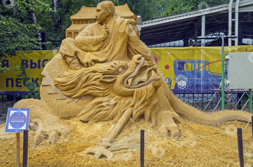 Скачать Песчаная скульптура "Китай". фотосток Ozero