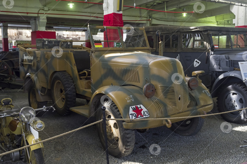 Скачать Тяжелая командирская машина Phanomen Granit 1500A Kfz.70, 1943, Германия фотосток Ozero