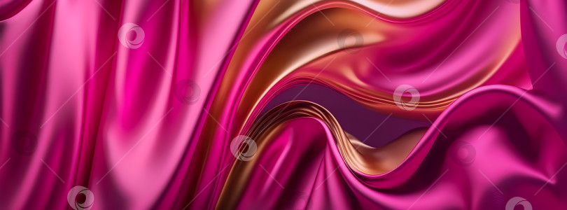 Скачать Абстрактный модный фон из ярко-фиолетовой градиентной шелковой ткани фотосток Ozero