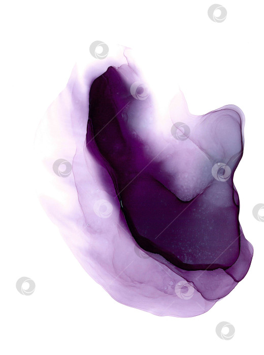 Скачать Округлое объемное облако в фиолетовом градиенте с глубоким темным оттенком внутри. Абстрактные выразительные обои в технике флюид-арт для душевного спокойствия. Модный уютный узор в виде экзотического камня фотосток Ozero