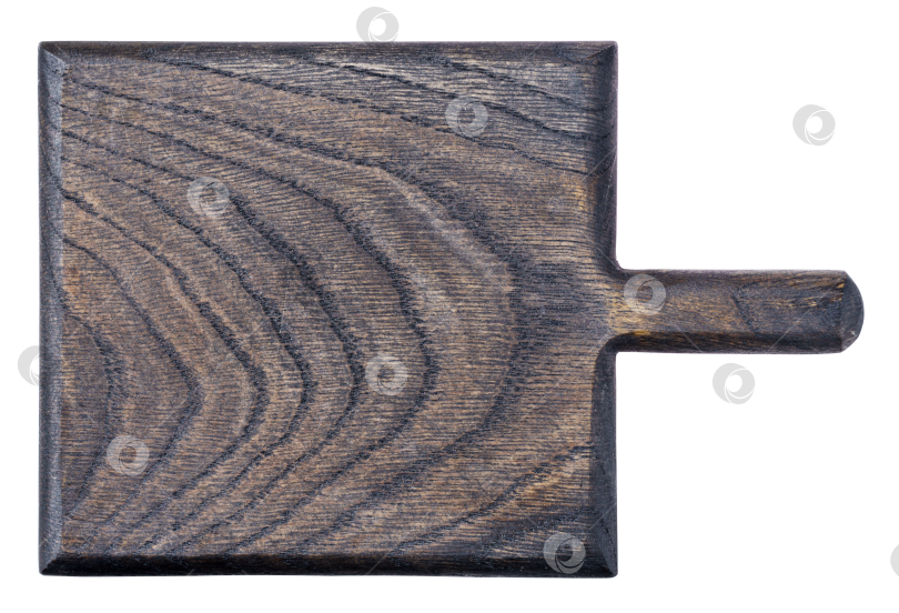 Скачать Небольшая деревянная сервировочная доска, изолированная сверху фотосток Ozero