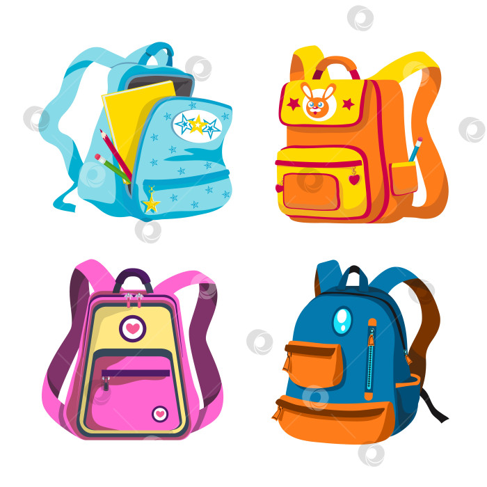 Скачать Школьные рюкзаки, стильные рюкзаки для школьников, дошкольников фотосток Ozero