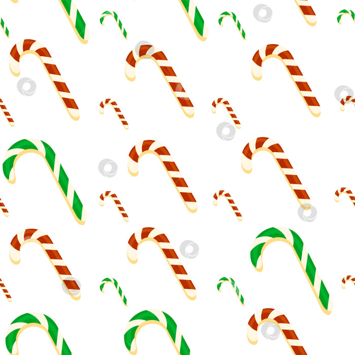 Скачать Концепция бесшовного узора Рождества, рождественские конфеты, конфеты разных цветов, векторный узор на белом фоне фотосток Ozero