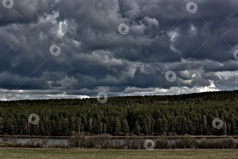 Скачать Лес.Поле.Река.Перед грозой. фотосток Ozero