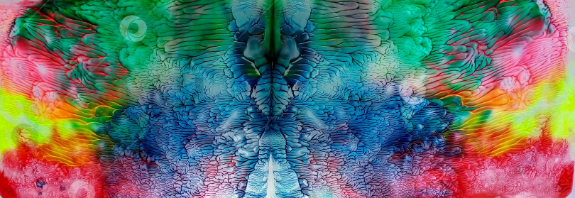 Скачать панорама акварельный калейдоскоп красок фоновый рисунок фотосток Ozero