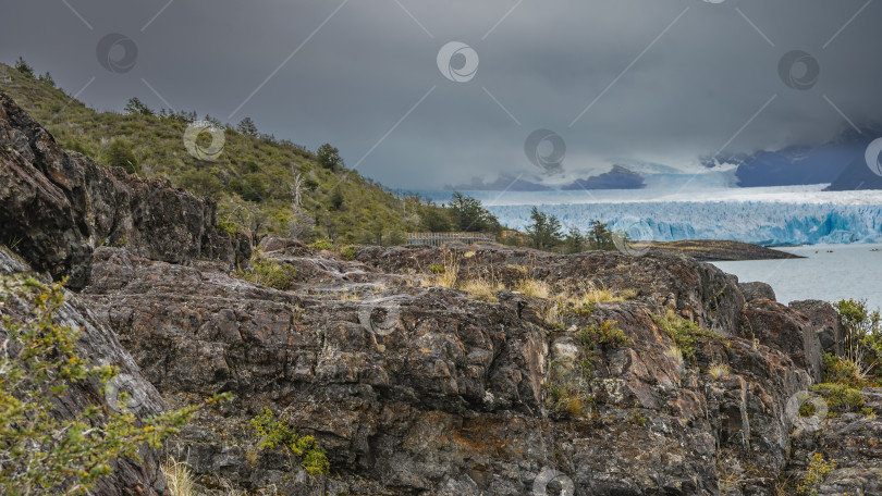 Скачать Удивительный голубой ледник Перито-Морено. фотосток Ozero