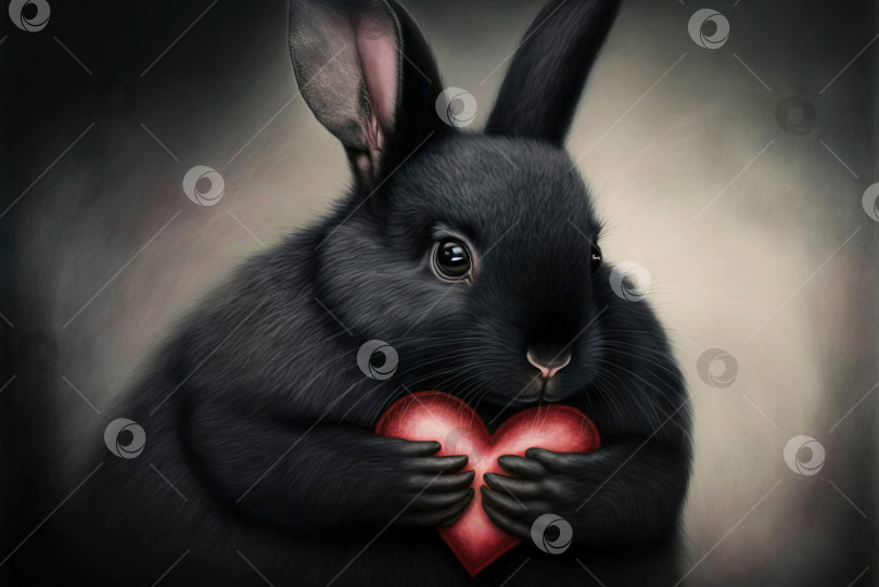 Поздравление с Великой Пасхой с изображением кроликов и яйца с узором Stock Vector | Adobe Stock