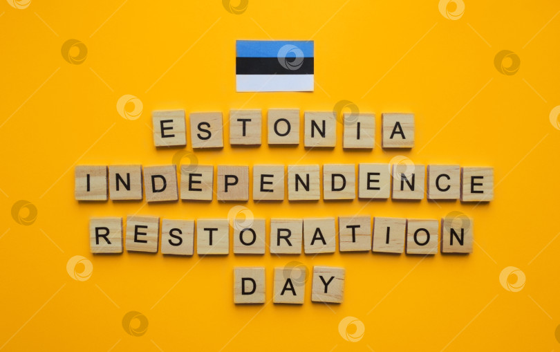 Скачать 20 августа, День восстановления независимости Эстонии, флаг Эстонии фотосток Ozero