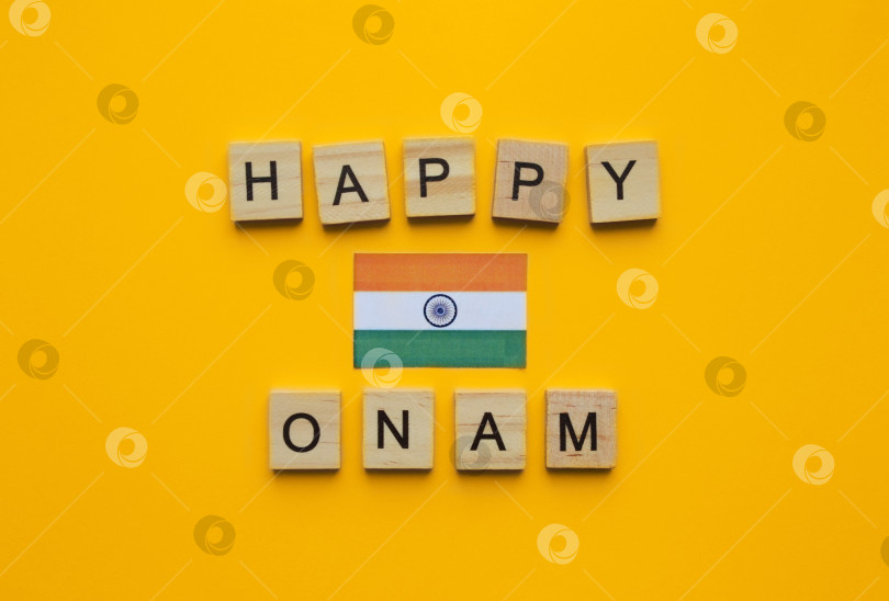 Скачать 20-31 августа, фестиваль Happy Onam, флаг Индии, минималистичный b фотосток Ozero