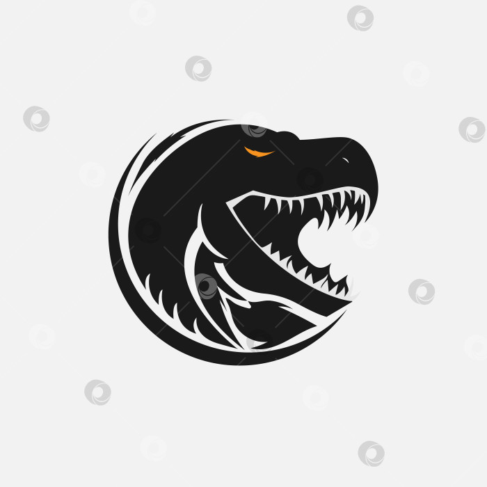 Скачать Логотип эмблема Тираннозавра фотосток Ozero