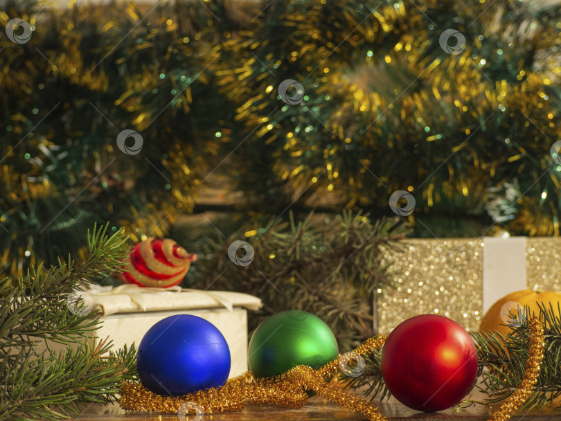 Скачать Рождественская (новогодняя) открытка или фон в стиле ретро фотосток Ozero
