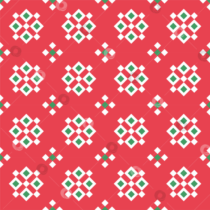 Скачать Абстрактный геометрический фон с квадратами, образующими шахматную структуру. Бесшовный узор, текстура для обоев, оберточной бумаги, текстиля, ткани, отточенный декор фотосток Ozero