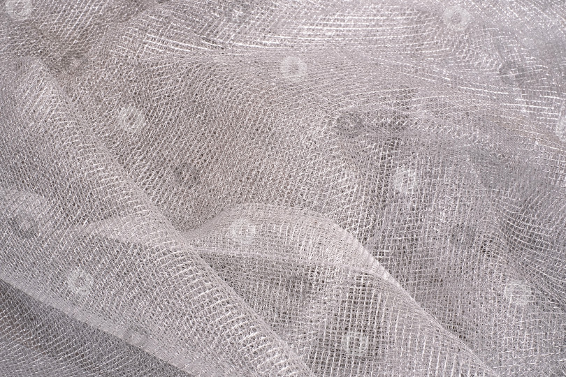 Скачать Красивая серебристая сетчатая ткань, изолированная фотосток Ozero
