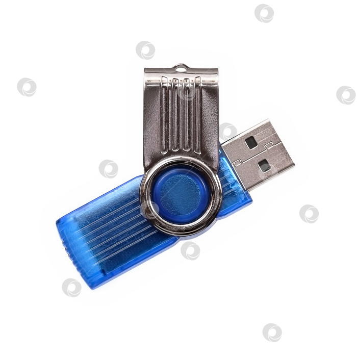 Скачать USB флэш-накопитель, изолированный на белом фоне фотосток Ozero