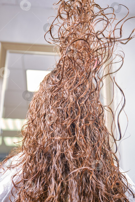 Скачать Крупный план ниспадающих волнистых волос. фотосток Ozero
