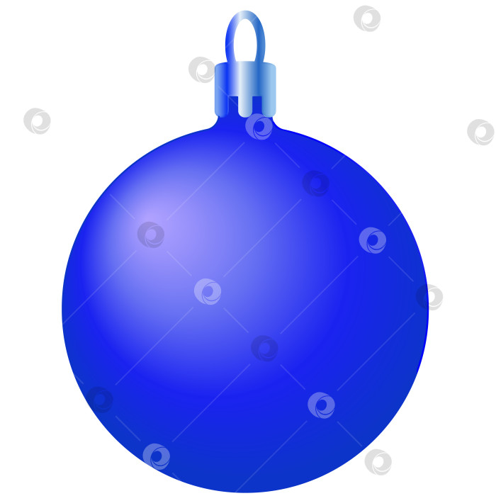 Скачать Темно-синий Рождественский шар. Векторный синий глянцевый рождественский шар, изолированный на прозрачном фоне фотосток Ozero