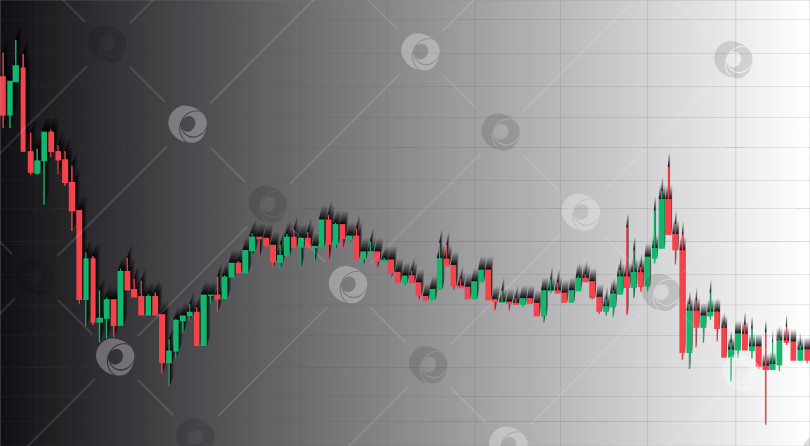 Скачать График торговли на рынке Форекс в графической концепции, подходящей для финансовых инвестиций или бизнес-идеи экономических тенденций, а также для оформления всех произведений искусства. Абстрактный финансовый фон. Векторная иллюстрация фотосток Ozero