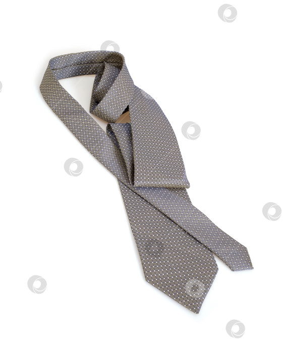 Скачать Шелковый мужской галстук, выделенный на белом фоне фотосток Ozero