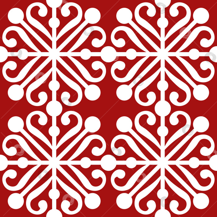 Скачать Seamless pattern with handmade paper snowflakes фотосток Ozero