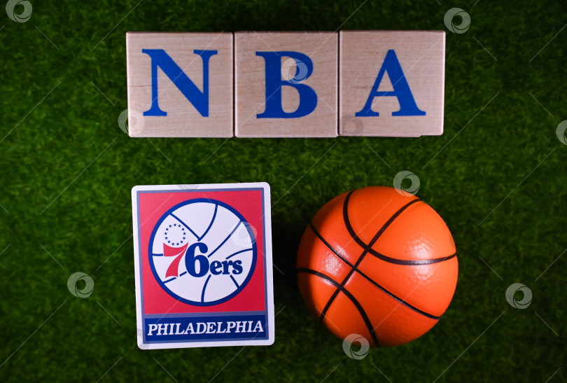 Скачать emblem of the National Basketball Association club фотосток Ozero