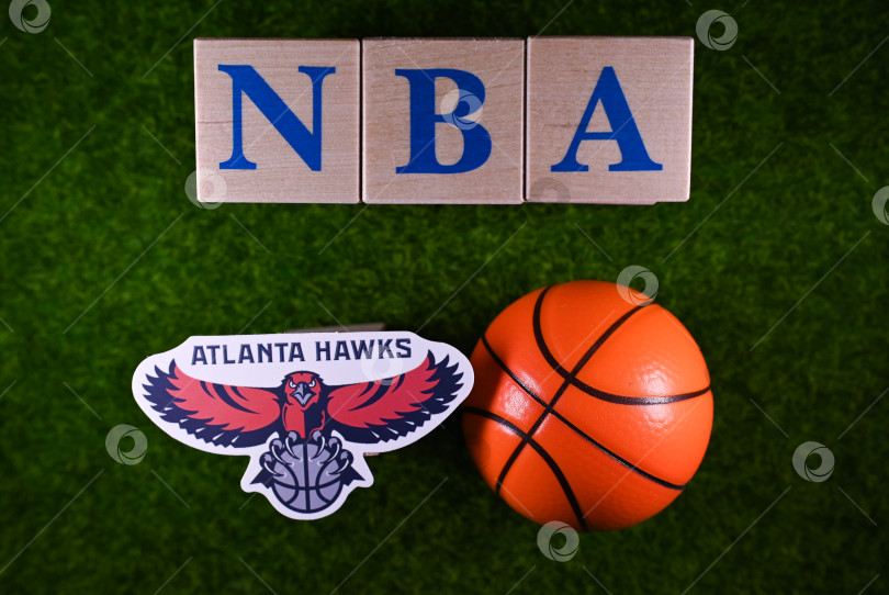 Скачать emblem of the National Basketball Association club фотосток Ozero