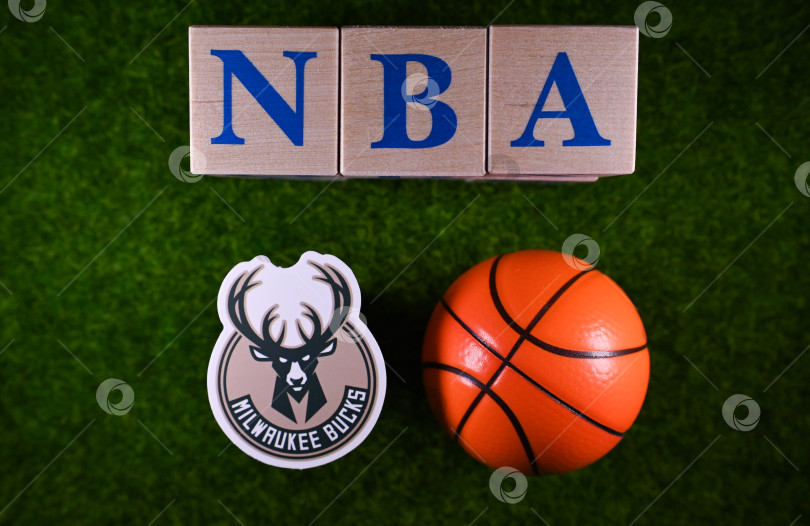 Скачать emblem of the National Basketball Association club фотосток Ozero