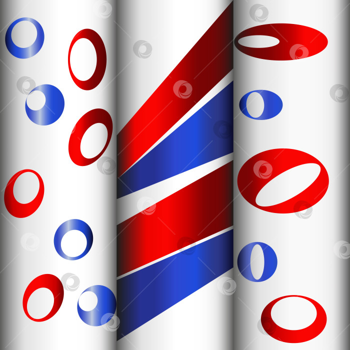 Скачать Bright red and blue elements on the cylinders. фотосток Ozero